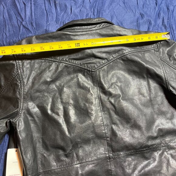 Lucky Brand Leather Jacket NWT Size Small - Picture 5 of 9